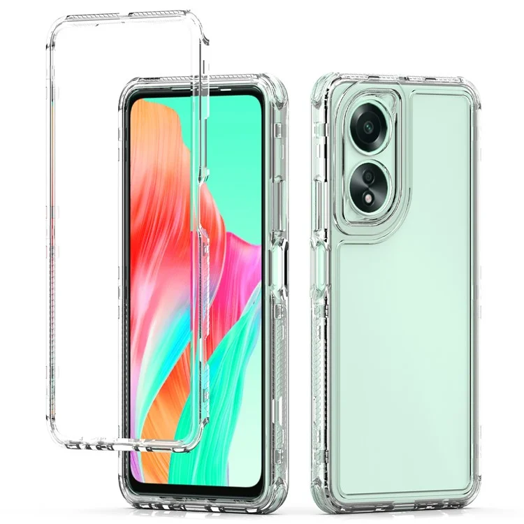 Чехол для Oppo A18 4G / A38 4G, акрил + TPU, 3-в-1