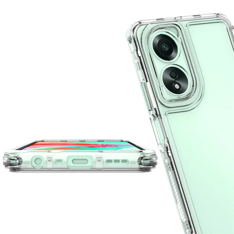 Чехол для Oppo A18 4G / A38 4G, акрил + TPU, 3-в-1