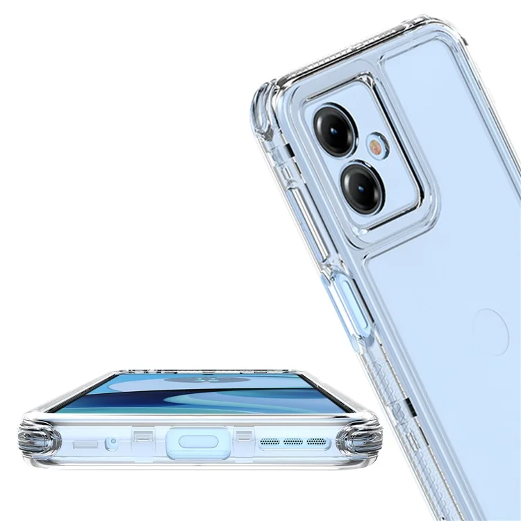 For Motorola Moto G14 4G Case 3-in-1 Acrylic+TPU Mobile Phone Cover