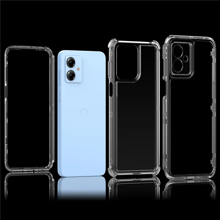 For Motorola Moto G14 4G Case 3-in-1 Acrylic+TPU Mobile Phone Cover