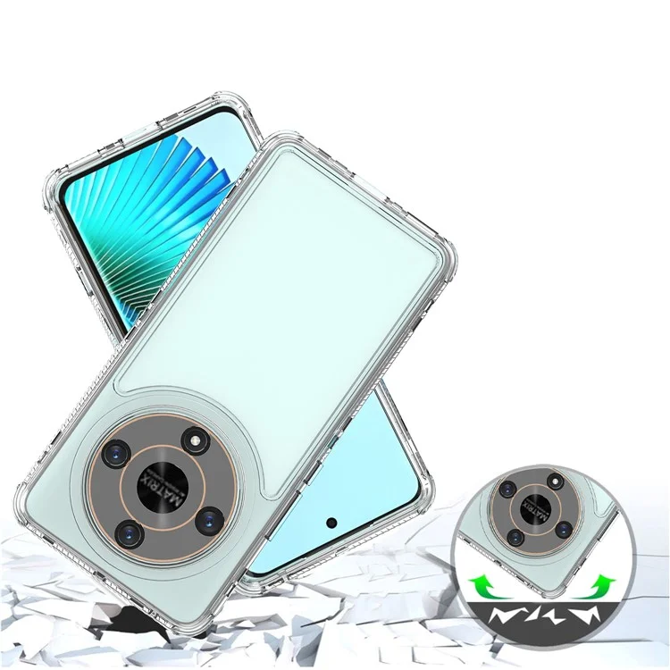 For Honor Magic6 Lite 5G / X9b 5G Case Acrylic+TPU Phone Cover Transparent