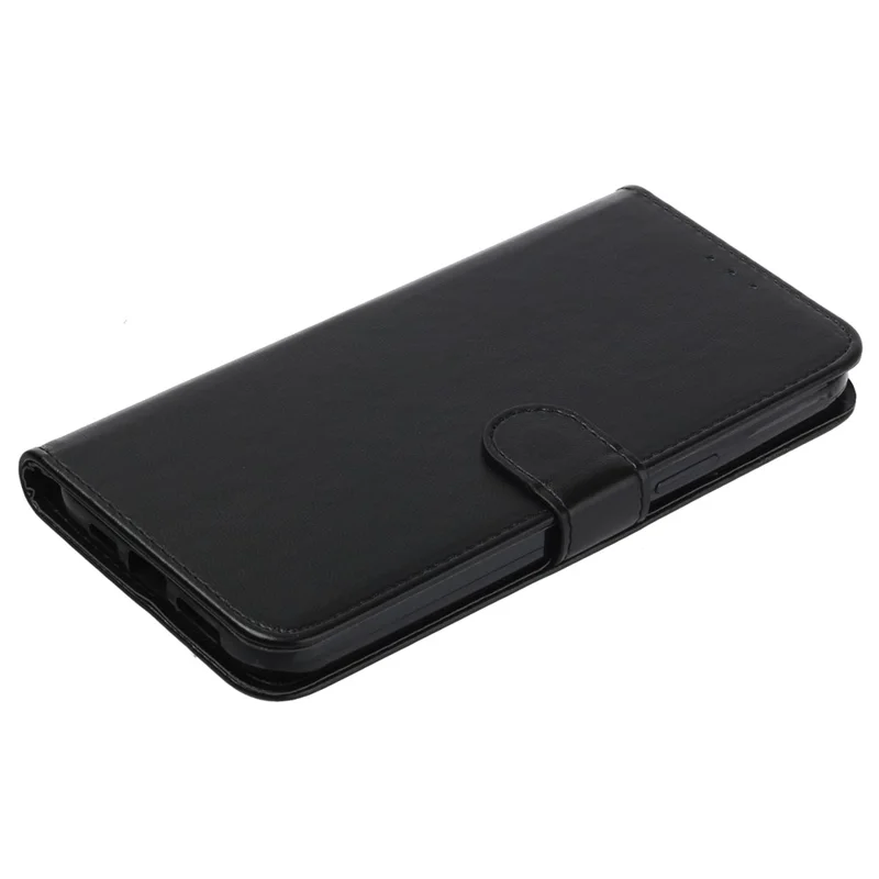 For HMD Pulse+ / Pulse Case Leather Wallet Phone Cover Stand Function Solid Color - Black