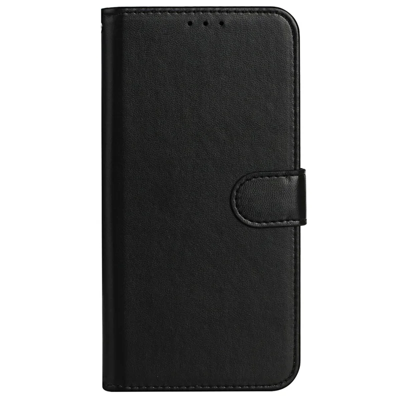 For HMD Pulse+ / Pulse Case Leather Wallet Phone Cover Stand Function Solid Color - Black
