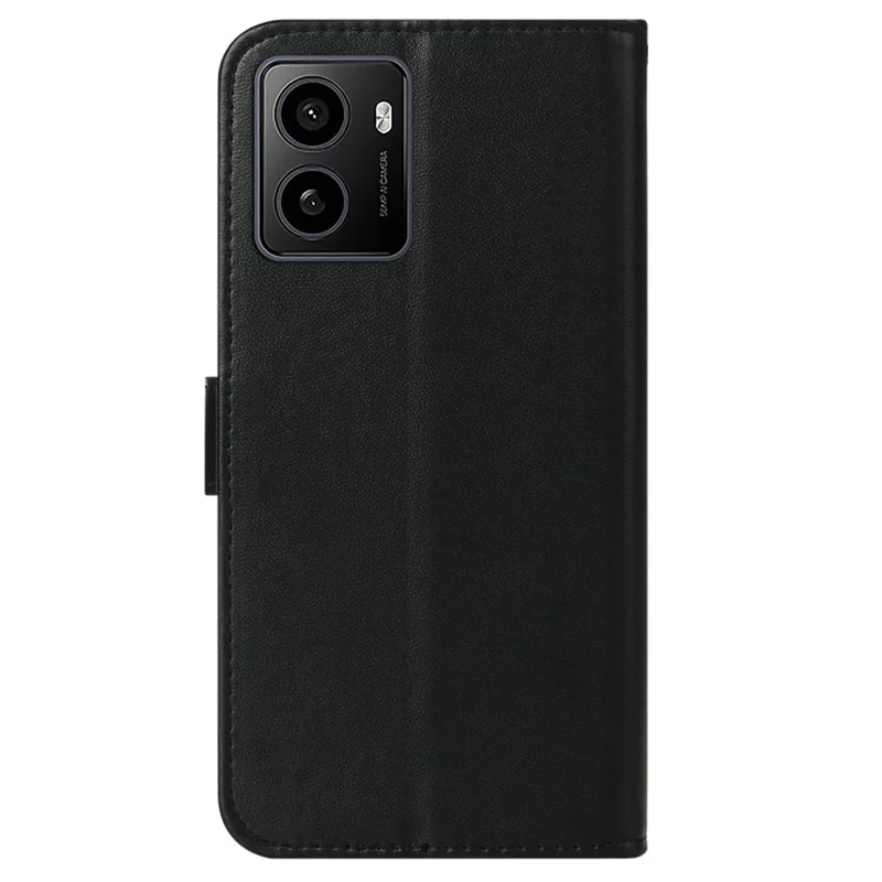 For HMD Pulse+ / Pulse Case Leather Wallet Phone Cover Stand Function Solid Color - Black