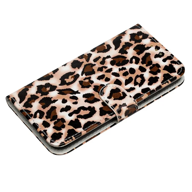 Para HMD Pulse Pro Case Printed Pattern Design Leather Phone Cover - Leopard Print