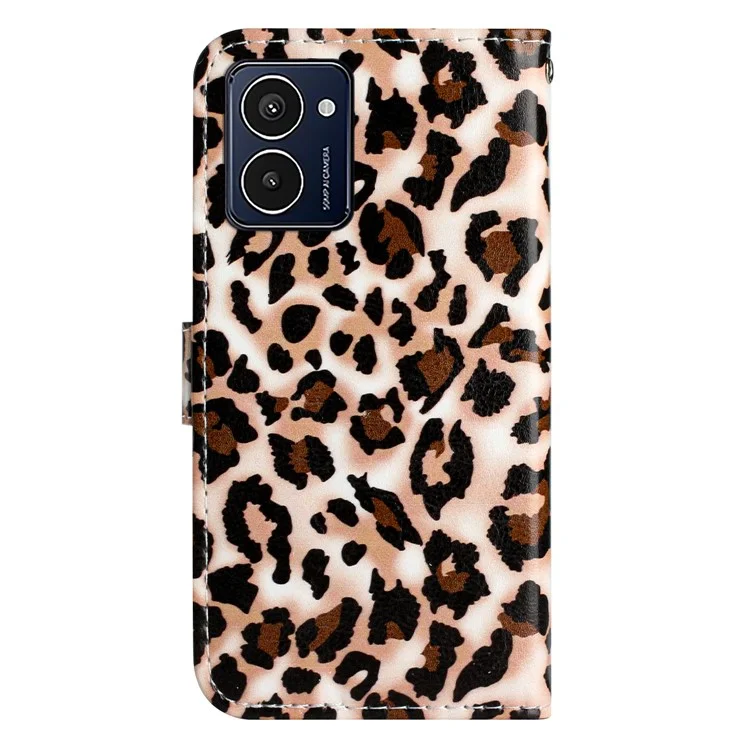 Para HMD Pulse Pro Case Printed Pattern Design Leather Phone Cover - Leopard Print