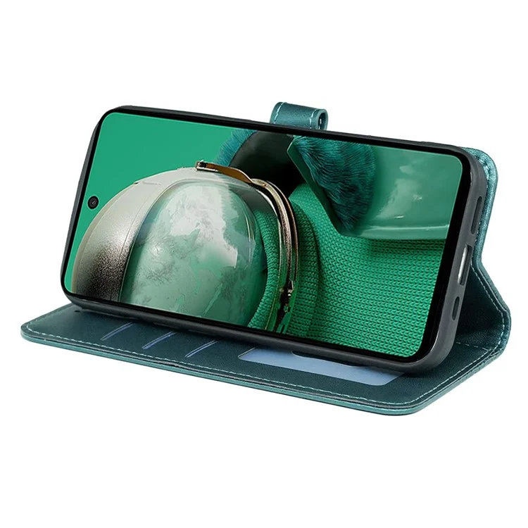 Funda de cartera con diseño a prueba de golpes para HMD Pulse Pro - Verde