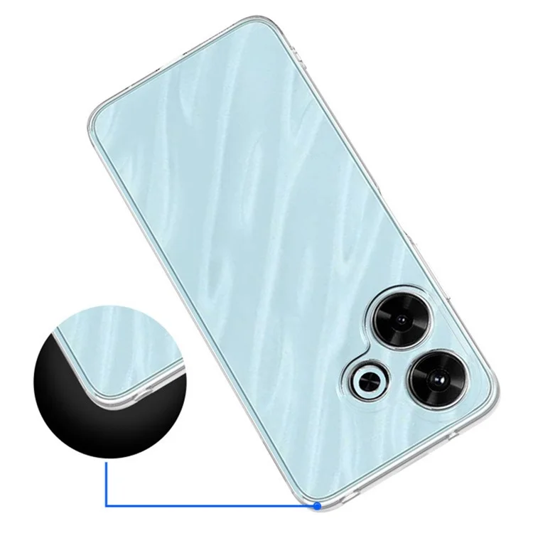 Per Xiaomi Redmi 13 5G / 13 4G Custodia TPU Ultrasottile Protezione Telefonica Trasparente