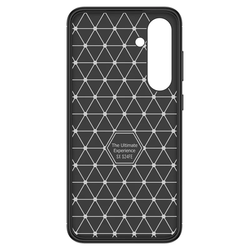 For Samsung Galaxy S24 FE Case Carbon Fiber Texture Soft TPU Phone Cover