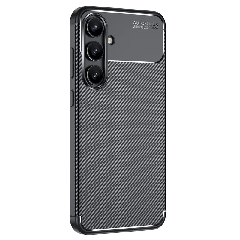 For Samsung Galaxy S24 FE Case Carbon Fiber Texture Soft TPU Phone Cover