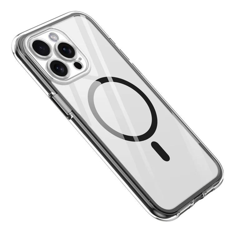 Y1 Series Per iPhone 15 Pro Custodia Magnetica PC+TPU Airbag Antiurto Custodia Protettiva - Nero