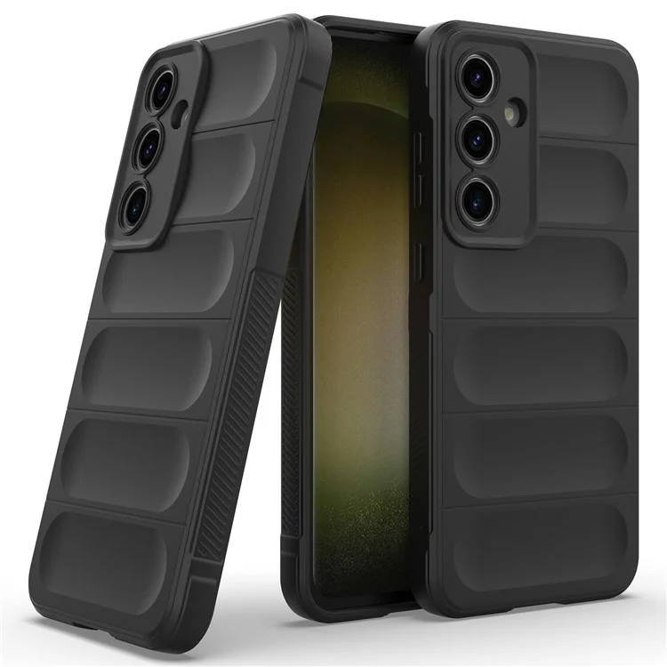Para Samsung Galaxy S24 FE Case Soft TPU Drop Resistant Phone Cover - Preto