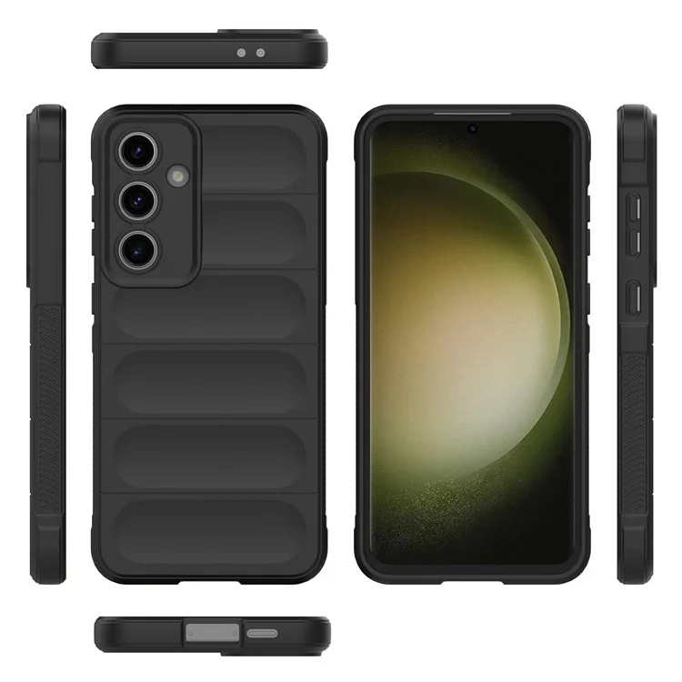 Para Samsung Galaxy S24 FE Case Soft TPU Drop Resistant Phone Cover - Preto