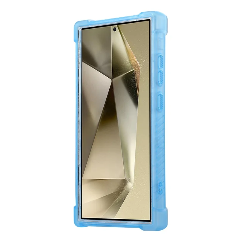 For Samsung Galaxy S24 Ultra Case TPU+PC 3-in-1 Protective Matte Phone Cover - Blue