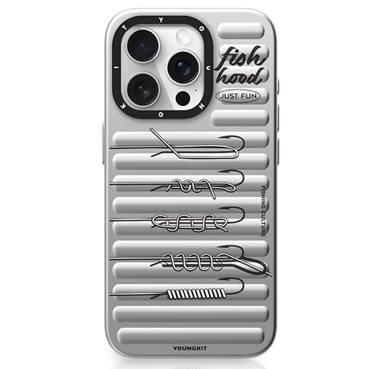 YOUNGKIT Fishing Series For iPhone 15 Pro Case IMD PC+TPU Phone Cover Compatible with MagSafe