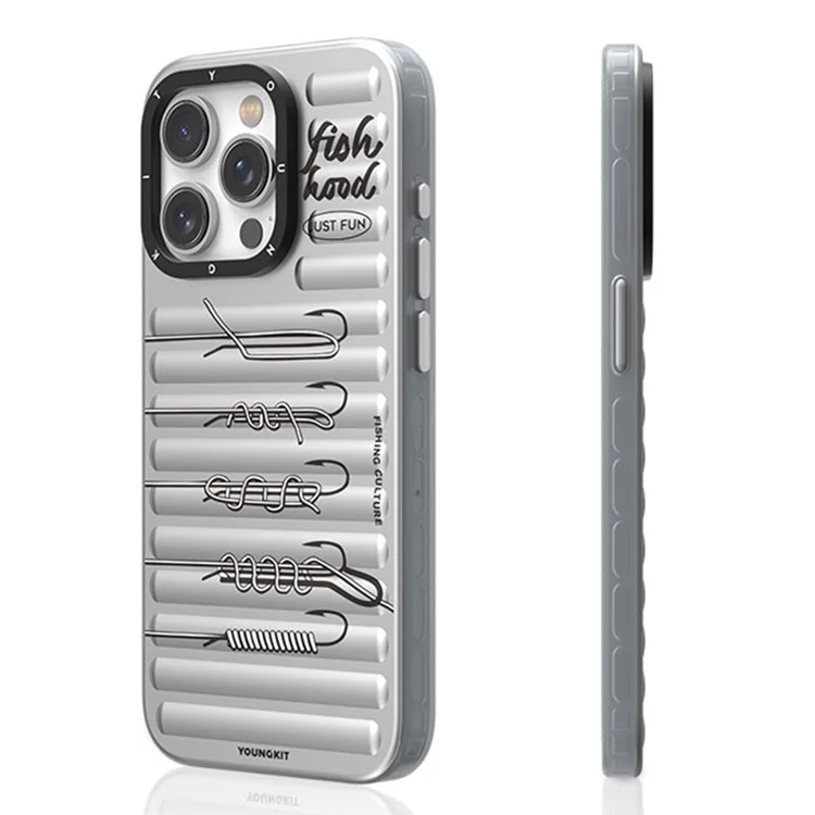 YOUNGKIT Fishing Series For iPhone 15 Pro Case IMD PC+TPU Phone Cover Compatible with MagSafe