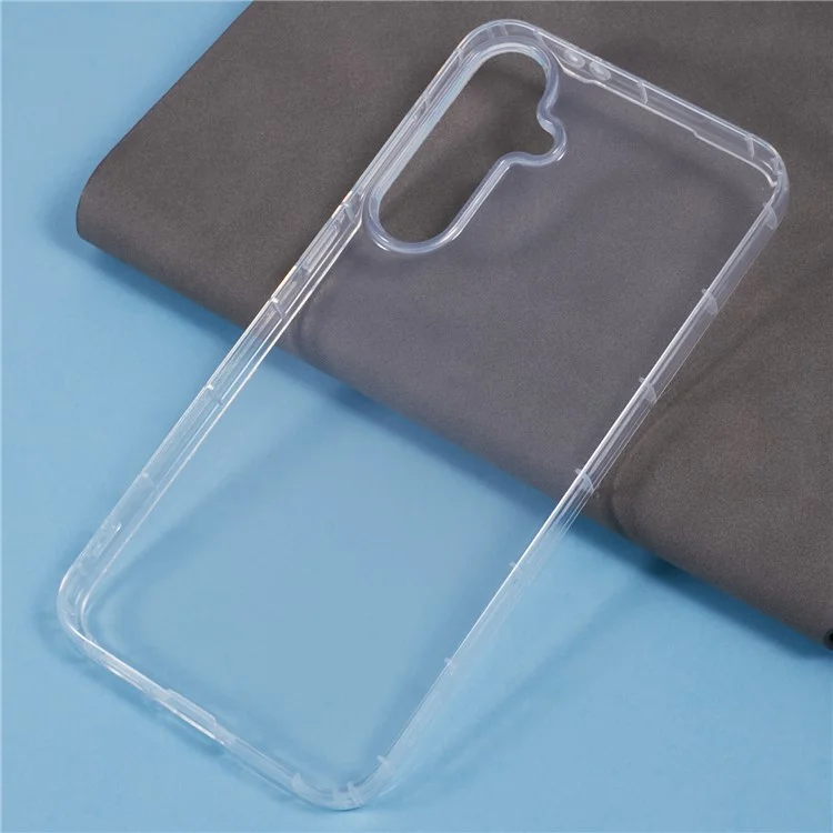 For Samsung Galaxy S24 FE Clear Case Anti-Drop TPU Phone Cover (Big Rear Lens Hole)