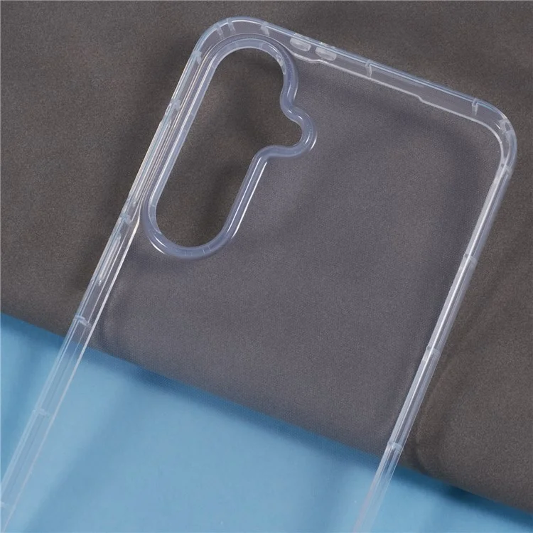 For Samsung Galaxy S24 FE Clear Case Anti-Drop TPU Phone Cover (Big Rear Lens Hole)