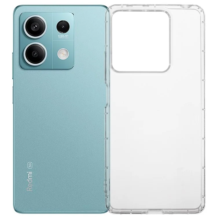 Per Xiaomi Redmi Note 13 5G Custodia Trasparente Anti-Goccia in TPU Cover Telefonica (Foro Obiettivo Posteriore Grande)