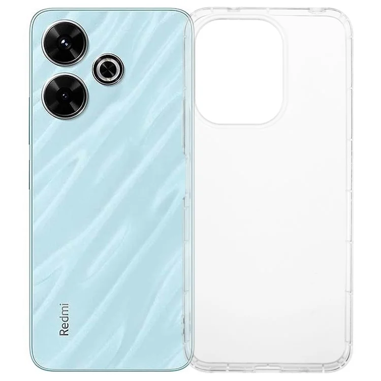 Per Xiaomi Redmi 13 5G / 13 4G Custodia Trasparente Anti-Caduta in TPU Cover per Telefono (Foro Grande per Obiettivo Posteriore)