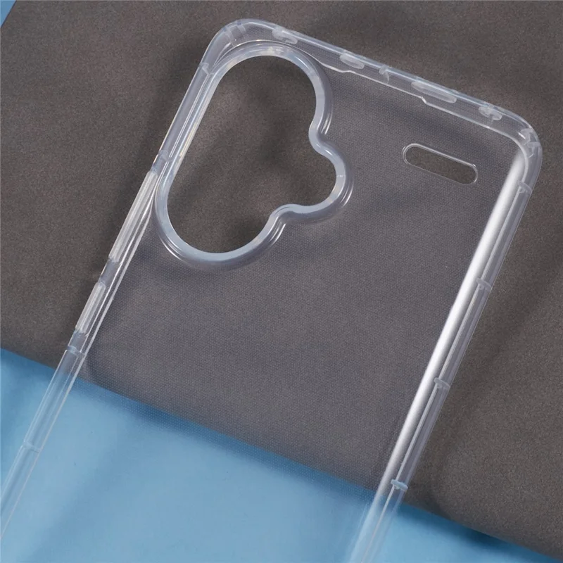 For Xiaomi Redmi Note 13 Pro+ 5G Clear Case Anti-Drop TPU Phone Cover (Big Rear Lens Hole)