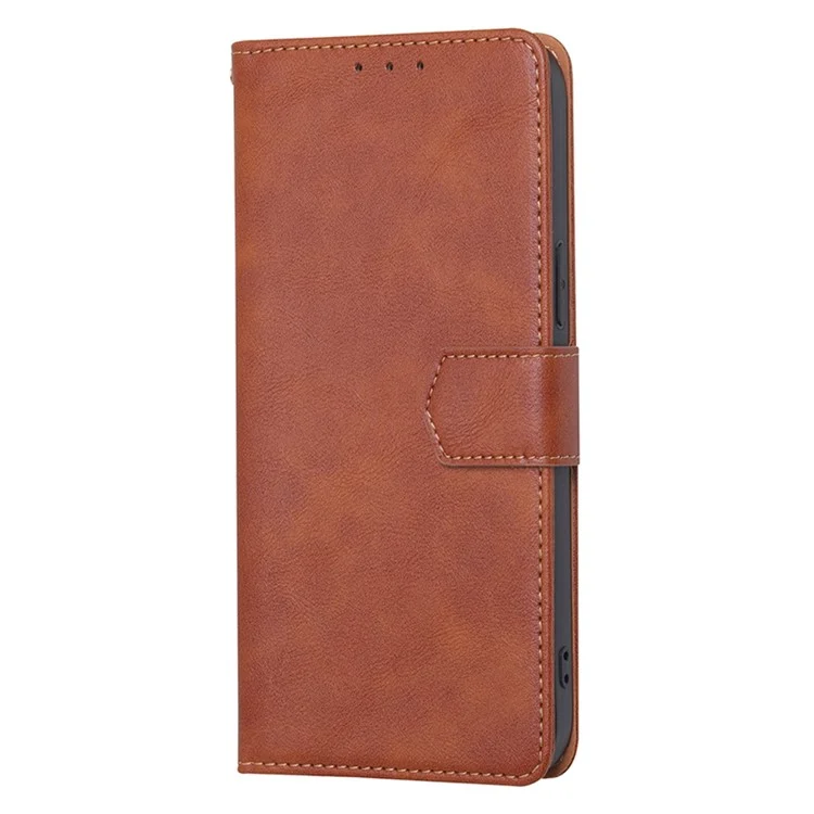 For Sony Xperia 5 IV 5G Waterproof PU Leather Case RFID Blocking Magnetic Clasp Phone Cover with Stand Wallet - Brown