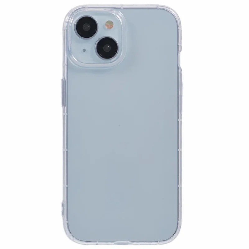 Capa Transparente Anti-Queda para iPhone 15 Capa de TPU para Telefone (Big Rear Lens Hole)