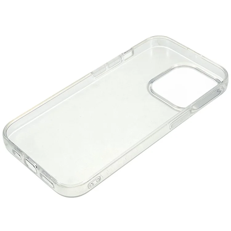 For iPhone 16 Pro Max Clear Case Watermark-Free 2.0mm TPU Phone Cover