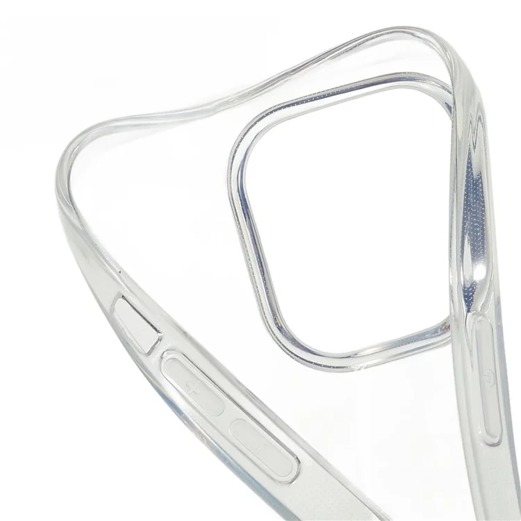 For iPhone 16 Pro Max Clear Case Watermark-Free 2.0mm TPU Phone Cover