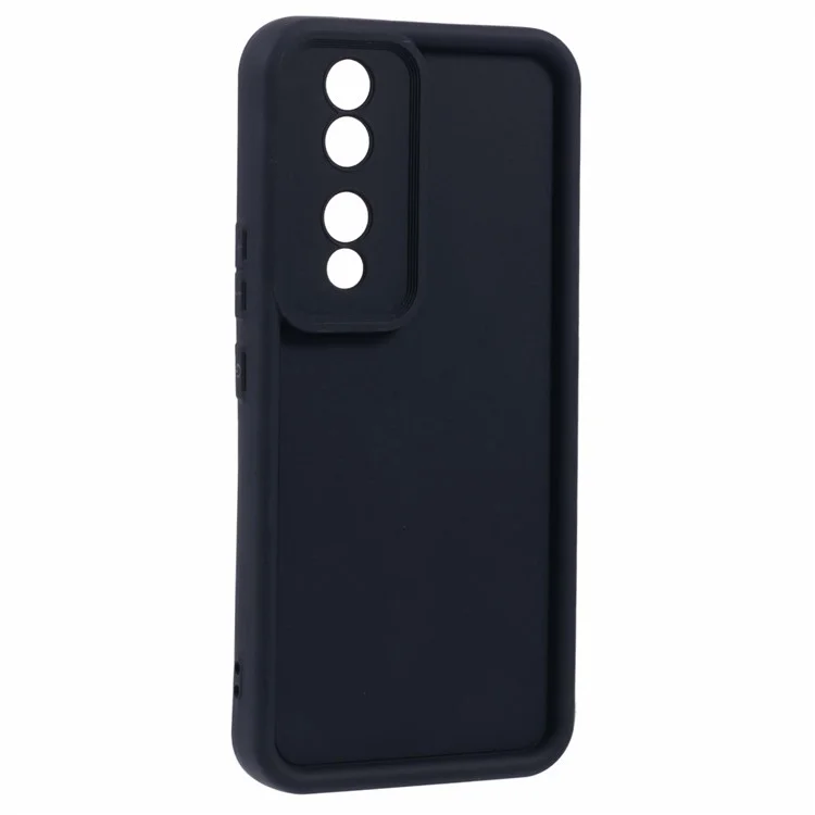 For Honor 90 Case Precise Lens Cutout Thicken Anti-Drop Matte TPU Phone Cover - Nero