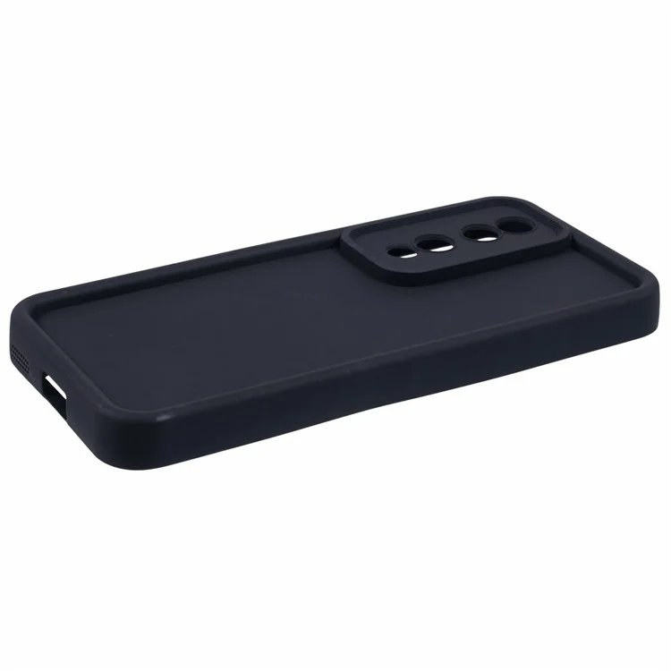For Honor 90 Case Precise Lens Cutout Thicken Anti-Drop Matte TPU Phone Cover - Nero