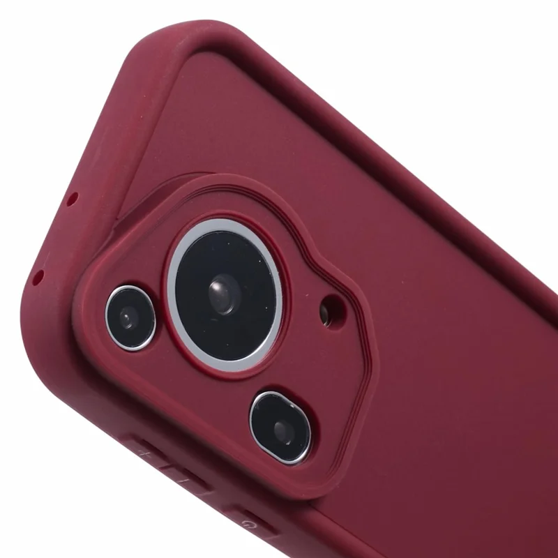 Para el caso de Huawei Pura 70 Ultra, funda de TPU reforzado con protección de la cámara, cubierta de teléfono - Rojo
