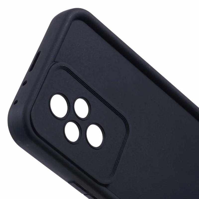 For Honor 200 5G Case Precise Lens Cutout Thicken Anti-Drop Matte TPU Phone Cover - Black