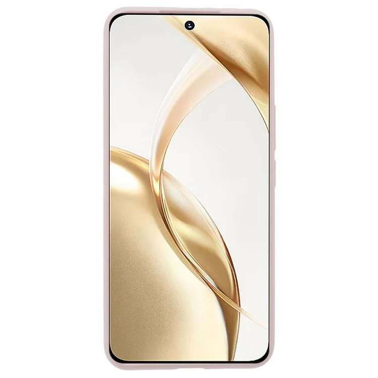 Housse 5G For Honor 200, en silicone liquide, avec doublure souple et protection - Rose