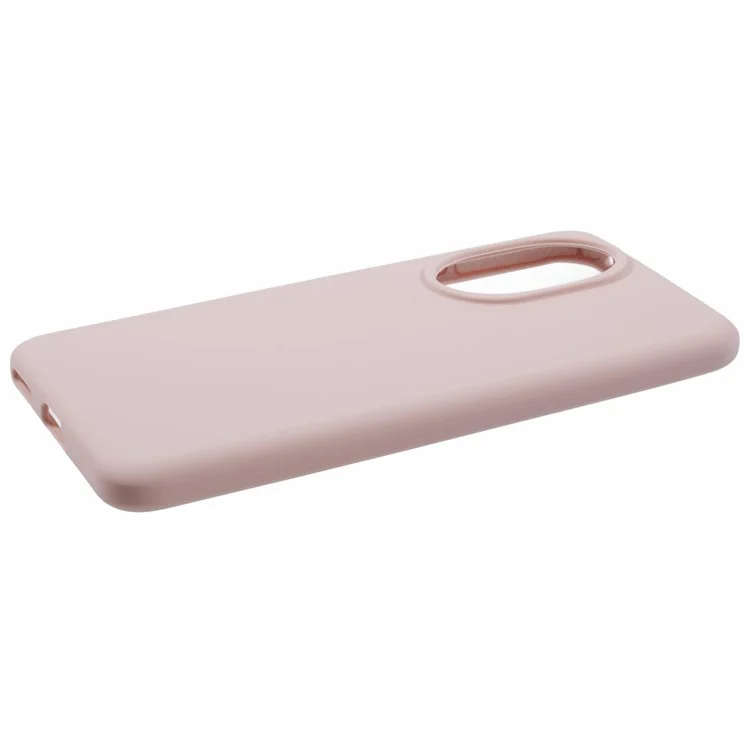 Housse 5G For Honor 200, en silicone liquide, avec doublure souple et protection - Rose