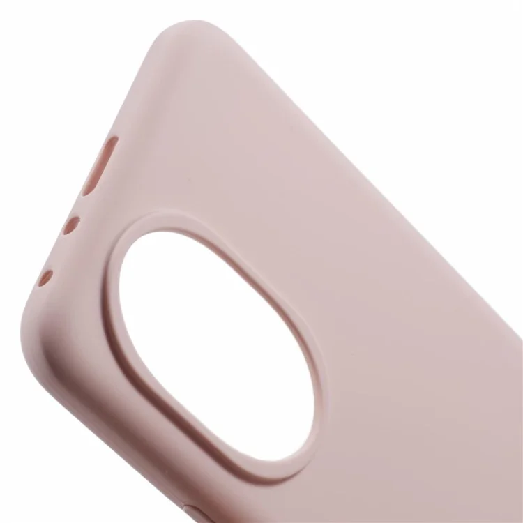 Housse 5G For Honor 200, en silicone liquide, avec doublure souple et protection - Rose
