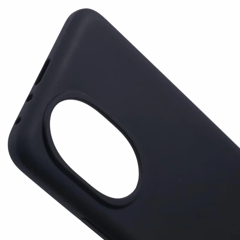 For Honor 200 5G Case Liquid Silicone Soft Lining Protective Phone Cover - Black