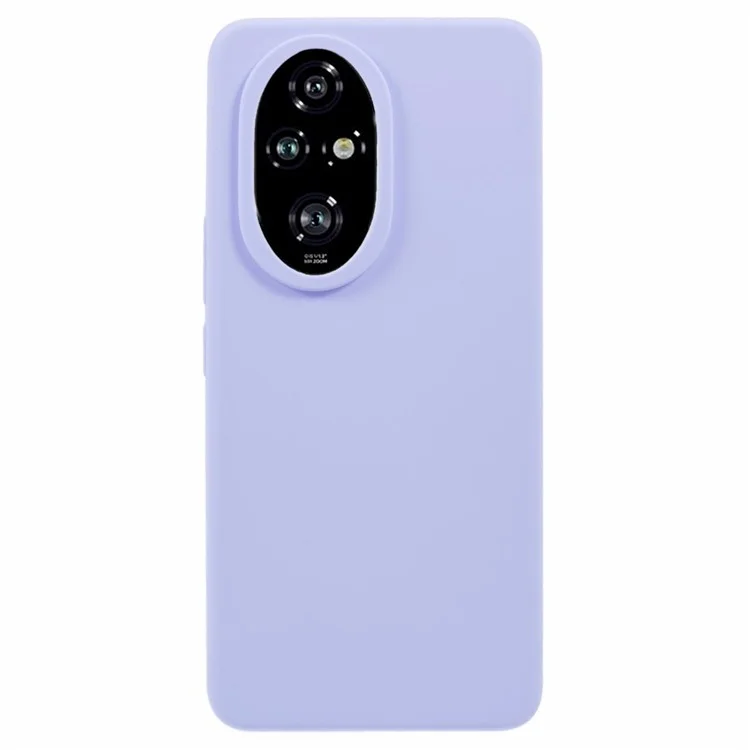 For Honor 200 Pro 5G Líquido Silicone Case Scratch-Proof Capa de Telefone Celular - Roxo Claro