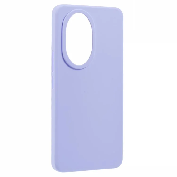For Honor 200 Pro 5G Líquido Silicone Case Scratch-Proof Capa de Telefone Celular - Roxo Claro