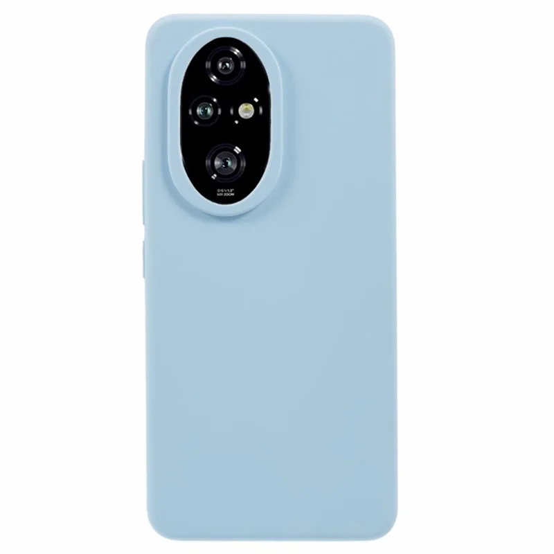 For Honor 200 Pro 5G Liquid Silicone Case Scratch-proof Cell Phone Cover - Baby Blue