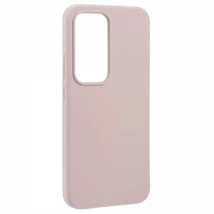 Для Oppo Reno12 5G (Global) Чехол Жидкий Силиконовый Защитный Чехол Для Телефона Однотонный - Розовый