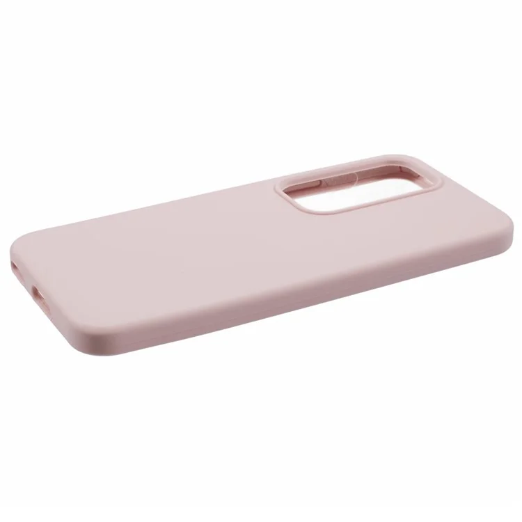 Для Oppo Reno12 5G (Global) Чехол Жидкий Силиконовый Защитный Чехол Для Телефона Однотонный - Розовый