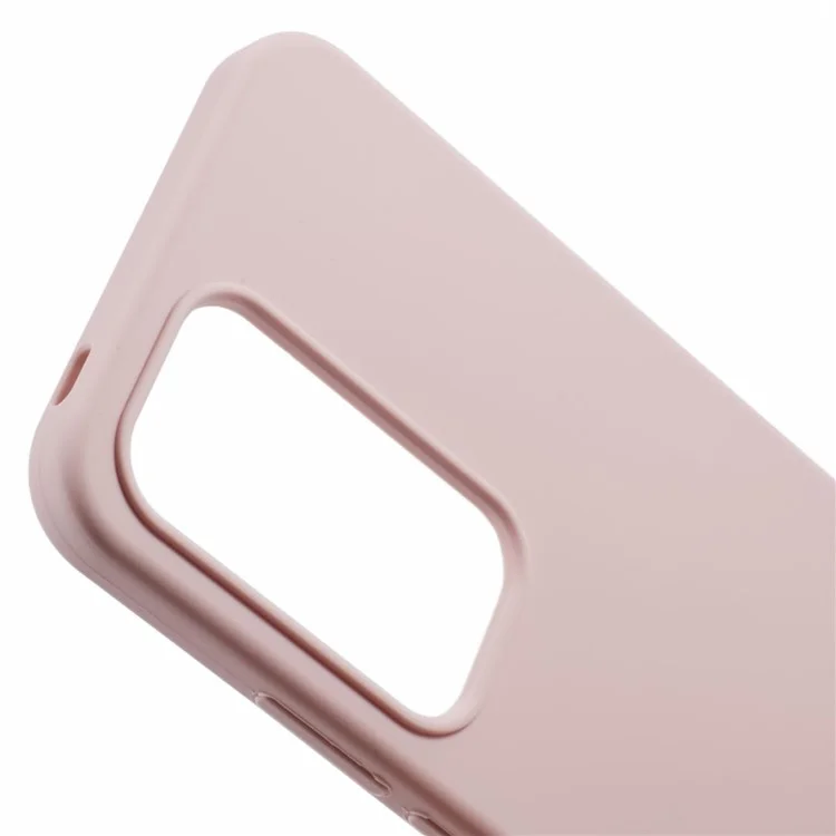 Для Oppo Reno12 5G (Global) Чехол Жидкий Силиконовый Защитный Чехол Для Телефона Однотонный - Розовый
