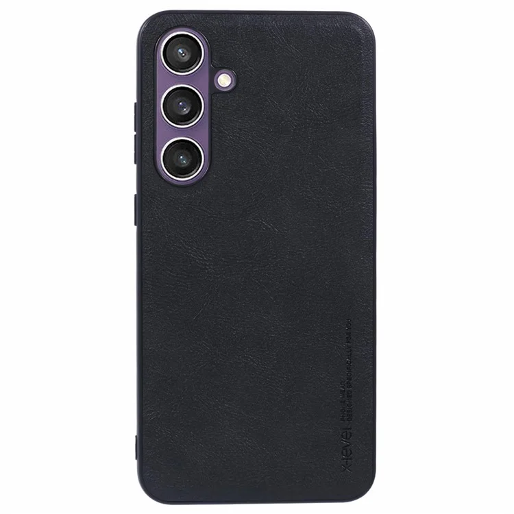X-LEVEL Bojue-3 Serie für Samsung Galaxy S24 FE Hülle PU Leder Business Handyhülle - Schwarz