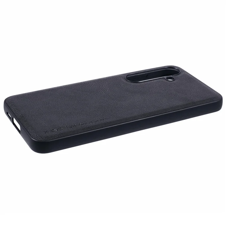 X-LEVEL Bojue-3 Serie für Samsung Galaxy S24 FE Hülle PU Leder Business Handyhülle - Schwarz