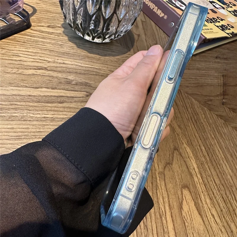 For iPhone 16 Plus Magnetic Case Anti-Drop PC+TPU Hybrid Phone Cover - Blue