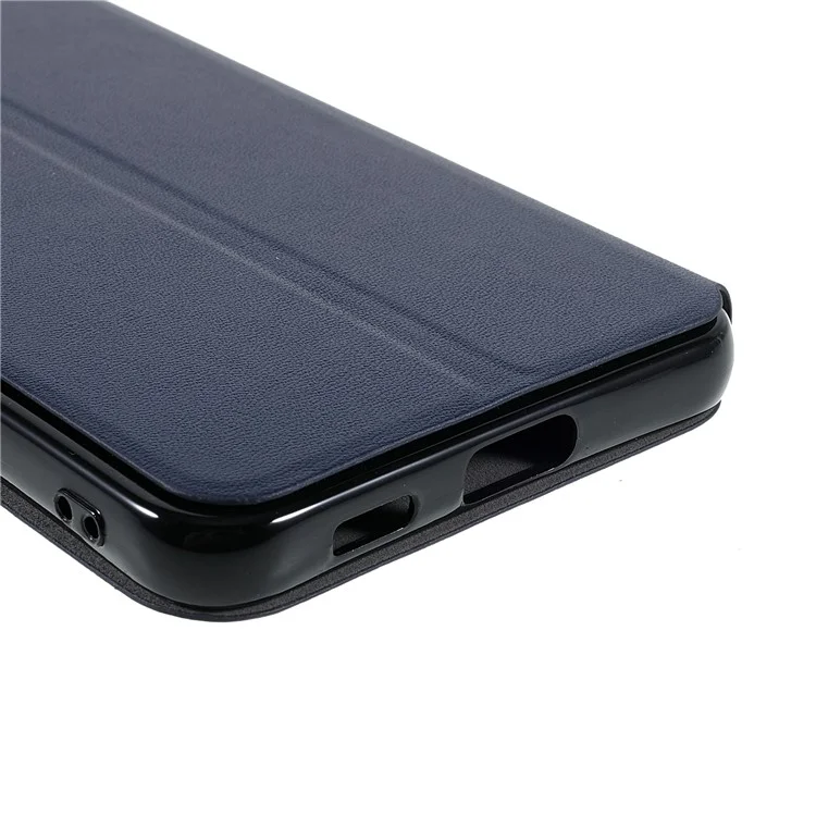 X-LEVEL Colorful-2 Series For Samsung Galaxy S23 Case Stand Leather Phone Cover Magnetic Absorption - Dark Blue