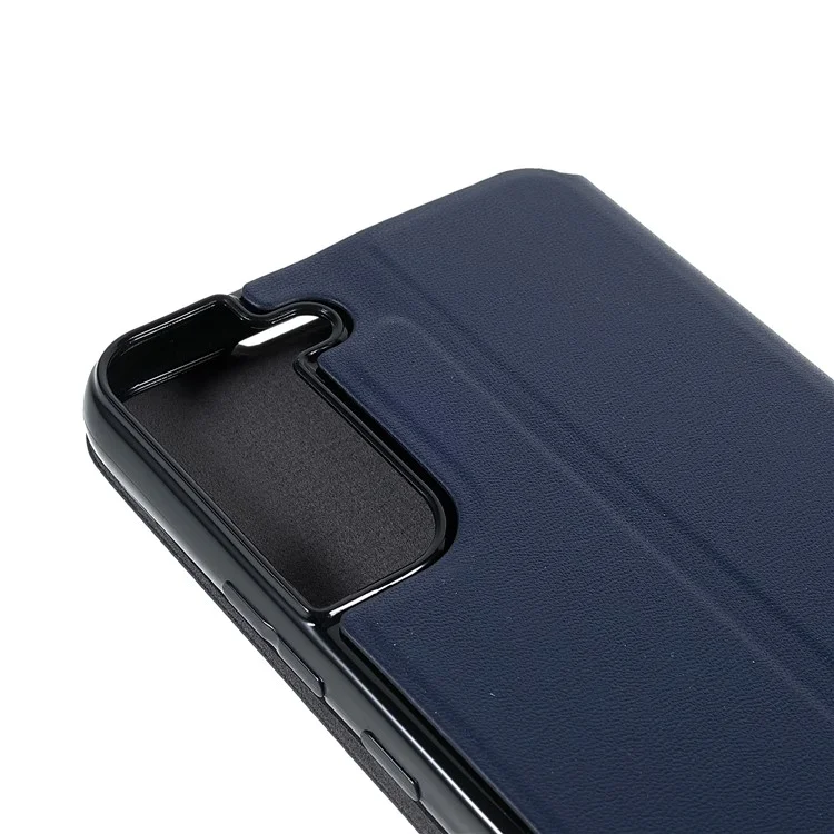 X-LEVEL Colorful-2 Series For Samsung Galaxy S23 Case Stand Leather Phone Cover Magnetic Absorption - Dark Blue