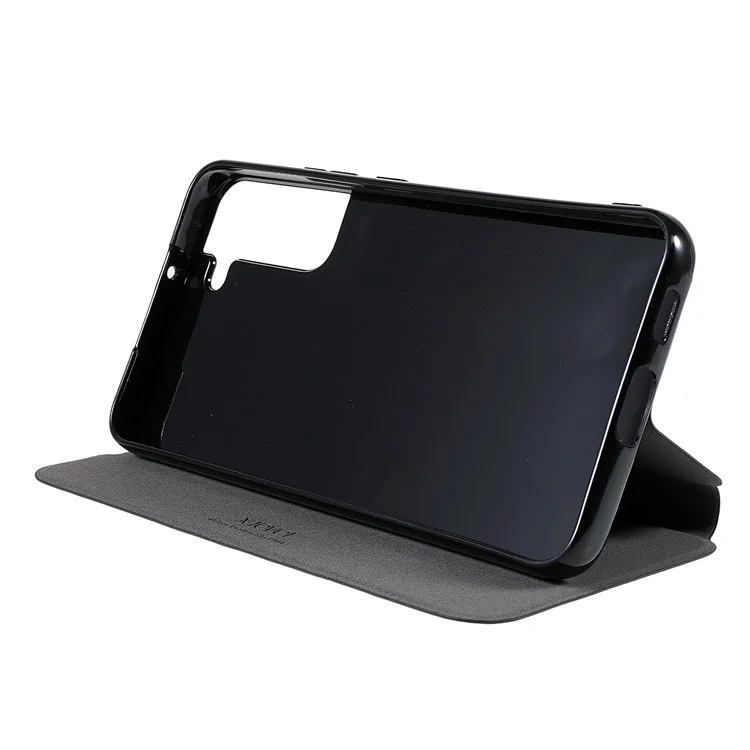 X-LEVEL Colorful-2 Series For Samsung Galaxy S23 Case Stand Leather Phone Cover Magnetic Absorption - Dark Blue