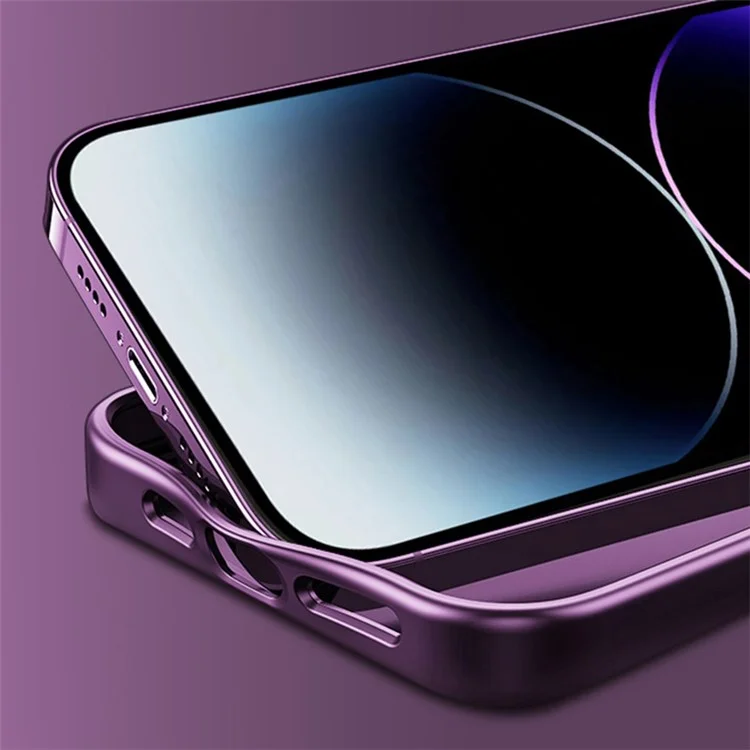 X-LEVEL Для iPhone 14 Pro Max Чехол Магнитная Подставка ТПУ+ПК Чехол Металлическая Рамка Объектива - Прозрачный Белый